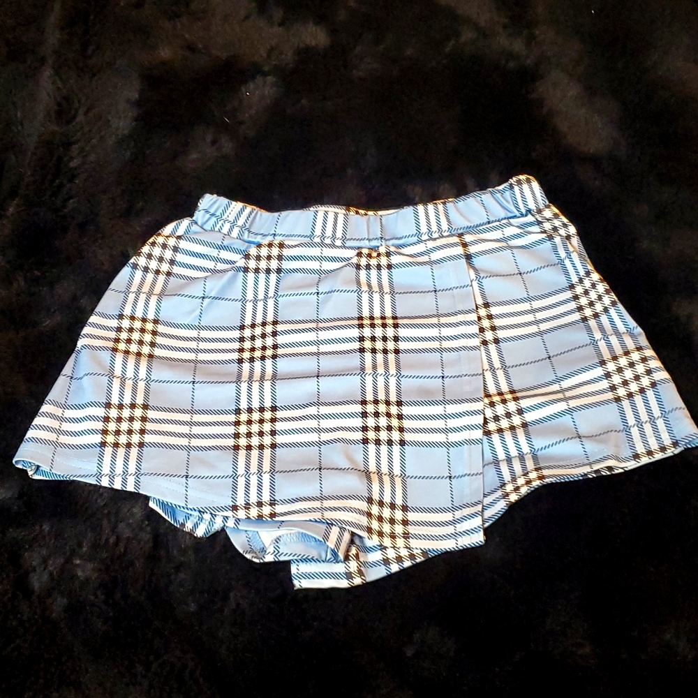 SHEIN plaid squort